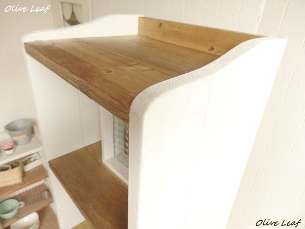 サイズ、デザインオーダー可！6段スリムキャビネット●シャビーホワイト●受注製作