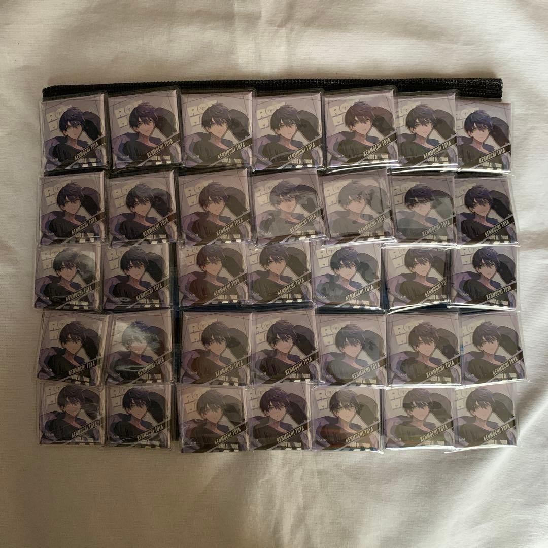 カバー付きROF-MAO スクエア缶バッジ35個セット　剣持刀也