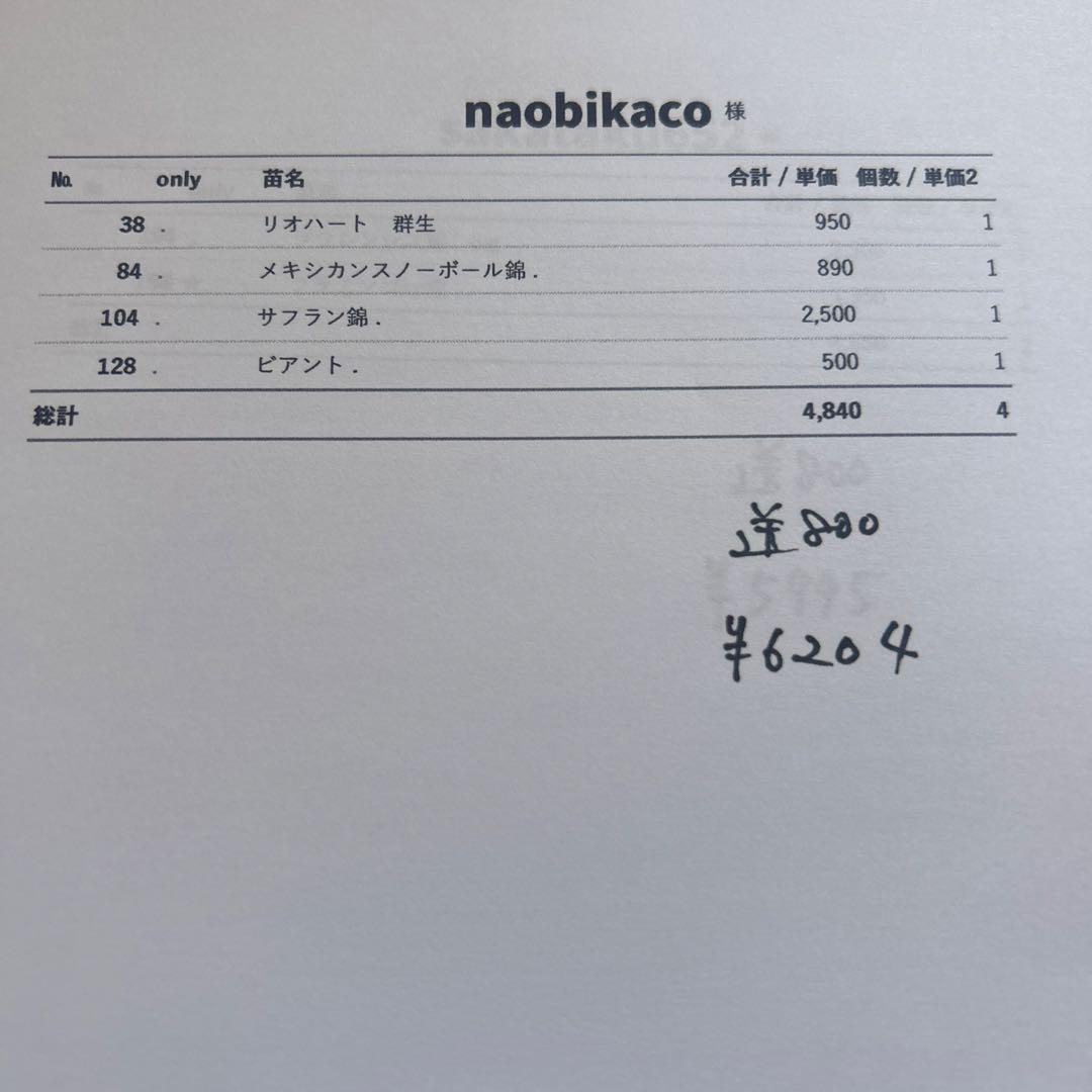 7.naobikako様