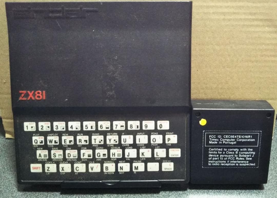 シンクレアZX81　80年代初期の超レアパソコン