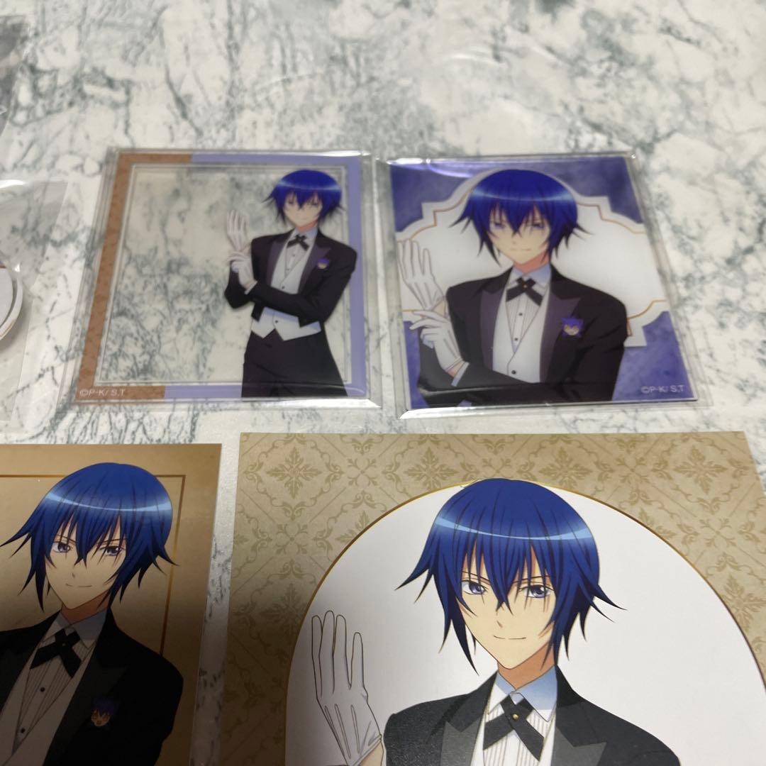 しゅごキャラ　メイド＆執事　缶バッジ　アクリルカード　月詠イクト　特典　マルイ