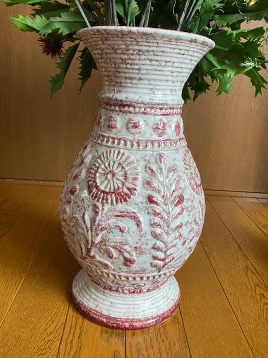 ハンドメイドパンフラワー　パンアートアレンジメントあざみとツルウメモドキ　秋の花