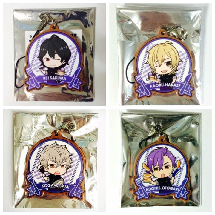新品★あんスタ★アニカフェ★UNDEAD★ラバーチャーム★4点セット