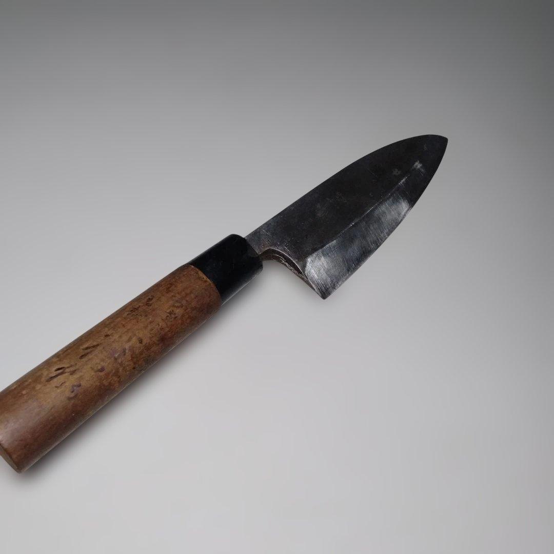 【T2B6】牛刀包丁 〆信 安来鋼 本鍛錬＊某料理チェーン店で使用