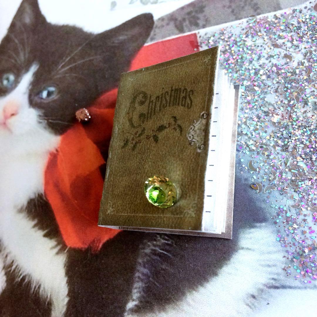 ✧1点物✧1冊✧vintage X'mas✧mini book✧豆本✧ノート✧