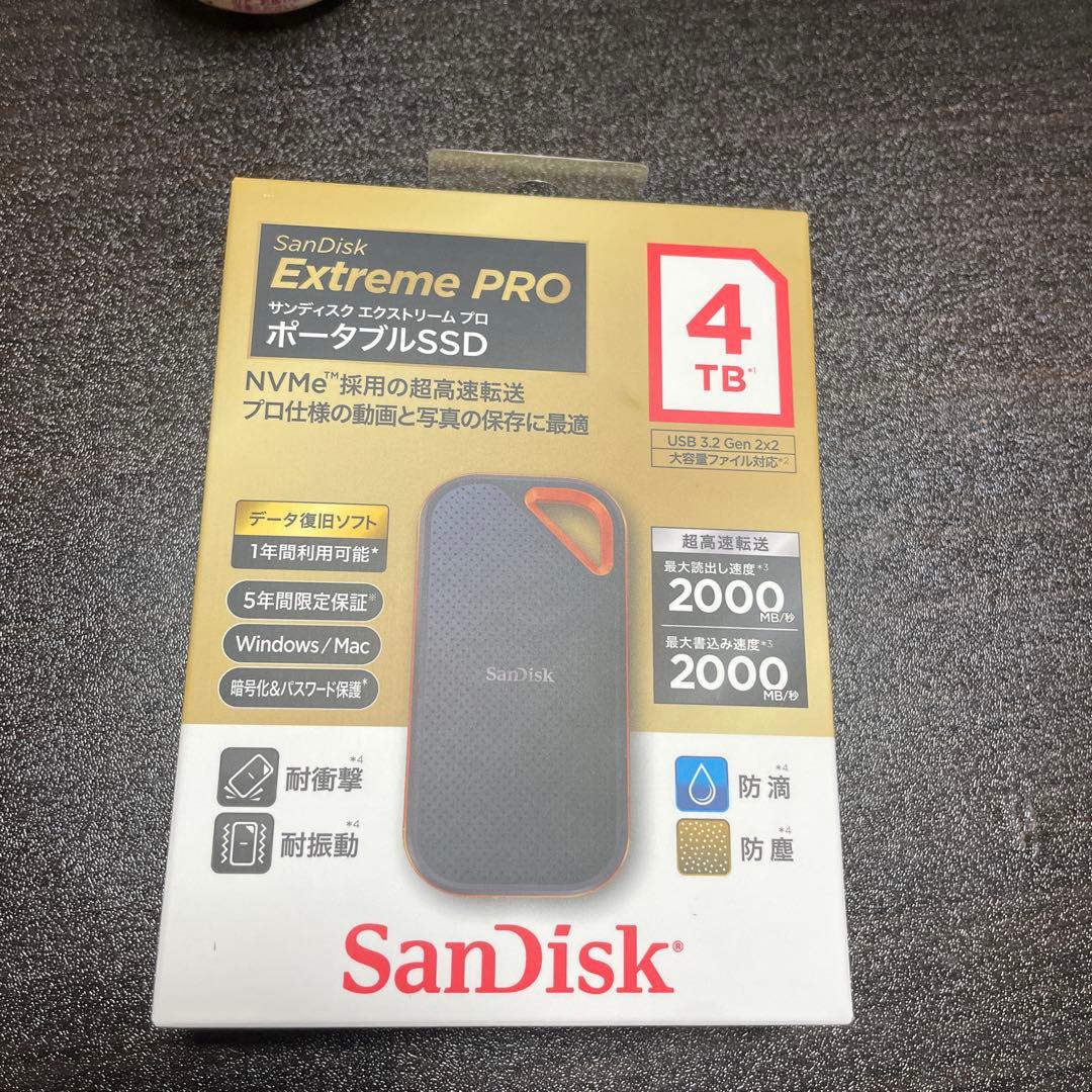 SanDisk Extreme PRO 4TB 外付けSSD