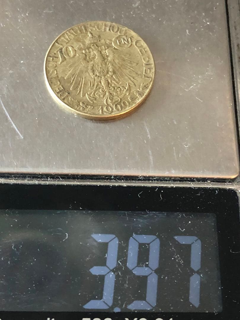 N4549【ドイツ領青島・殖民地】大徳国宝　硬貨　古銭　　絵銭