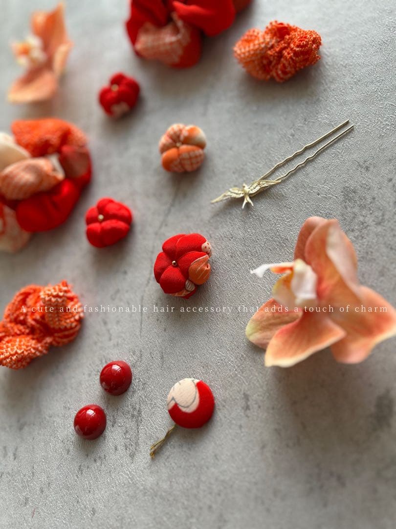 g*2様 七五三　七五三髪飾り　ヘッドドレス　着物髪飾り　リメイク髪飾り　044