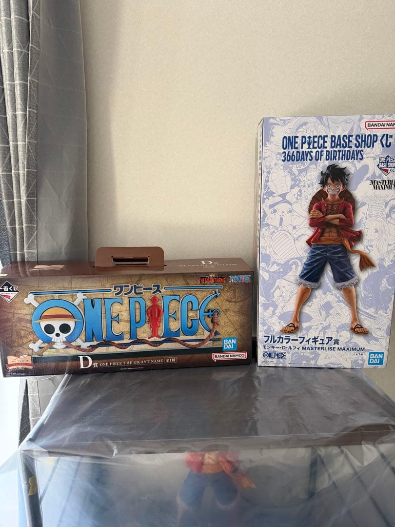 ベースショップ ルフィ ギガントネーム ワンピース ロゴ フィギュア セット