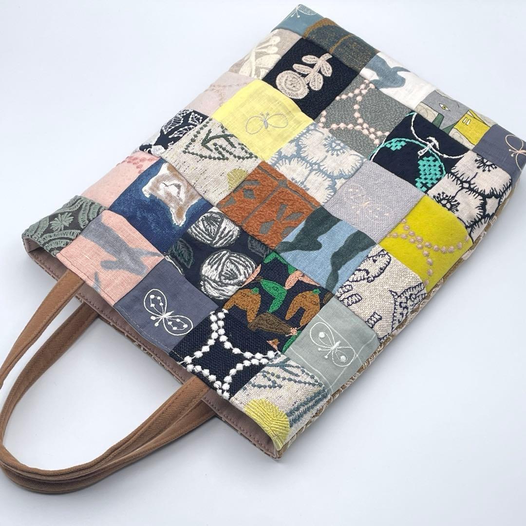 ㊺ミナペルホネン*パッチワーク ハンドメイド バッグ