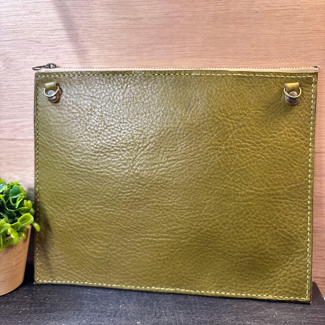 紅葉レザーポーチ