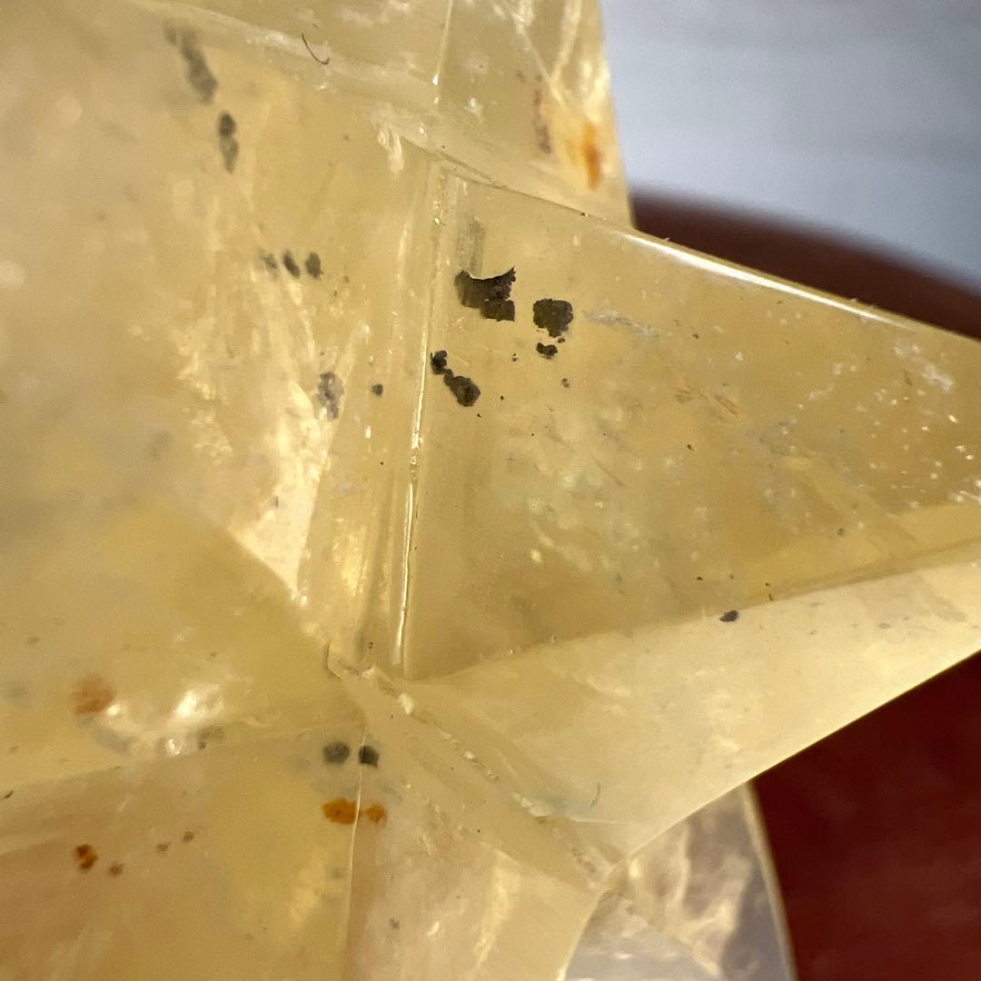 天然石　マカバスター　シトリン　台座付き