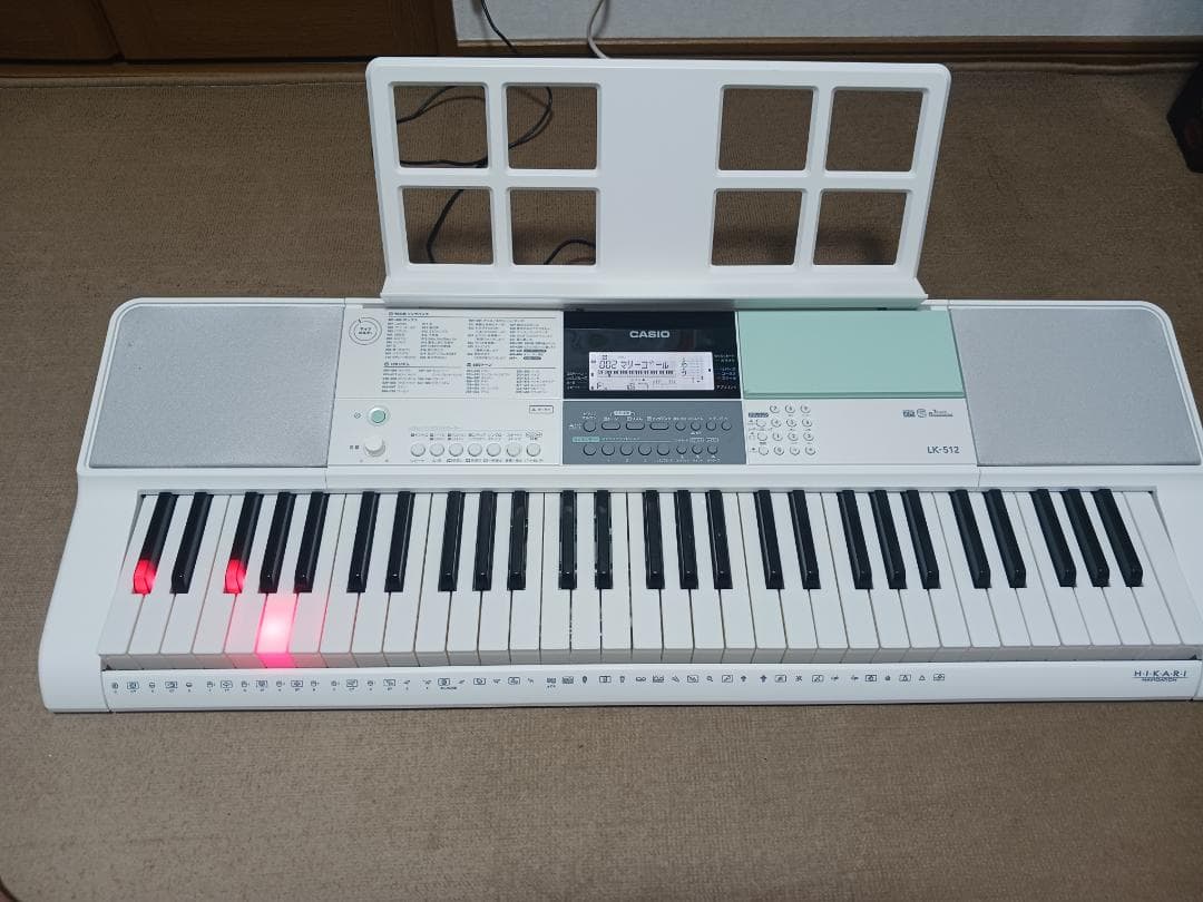 光ナビゲーションキーボード　CASIO　LK-512