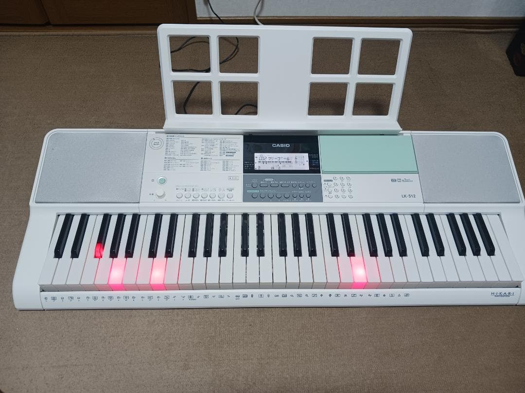 光ナビゲーションキーボード　CASIO　LK-512