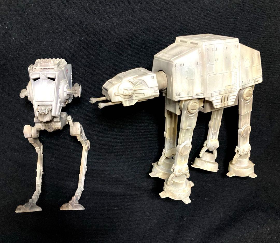 スターウォーズ　ゼンマイで動く AT- AT と AT-ST ［カスタム品］レア