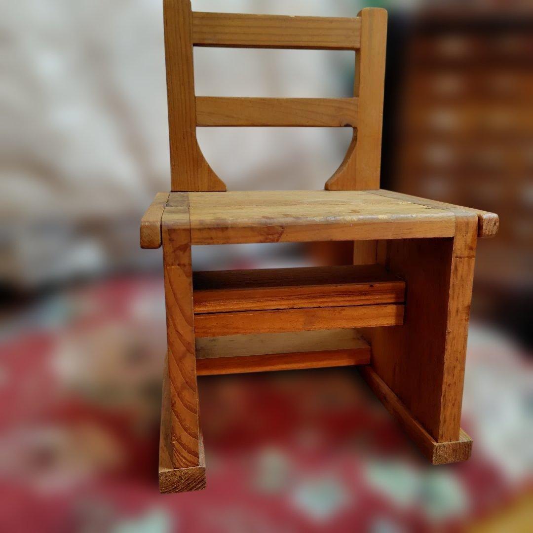 カントリー雑貨テディベア６体　＆　テンダーハート階段スタイル折り畳みチェアセット