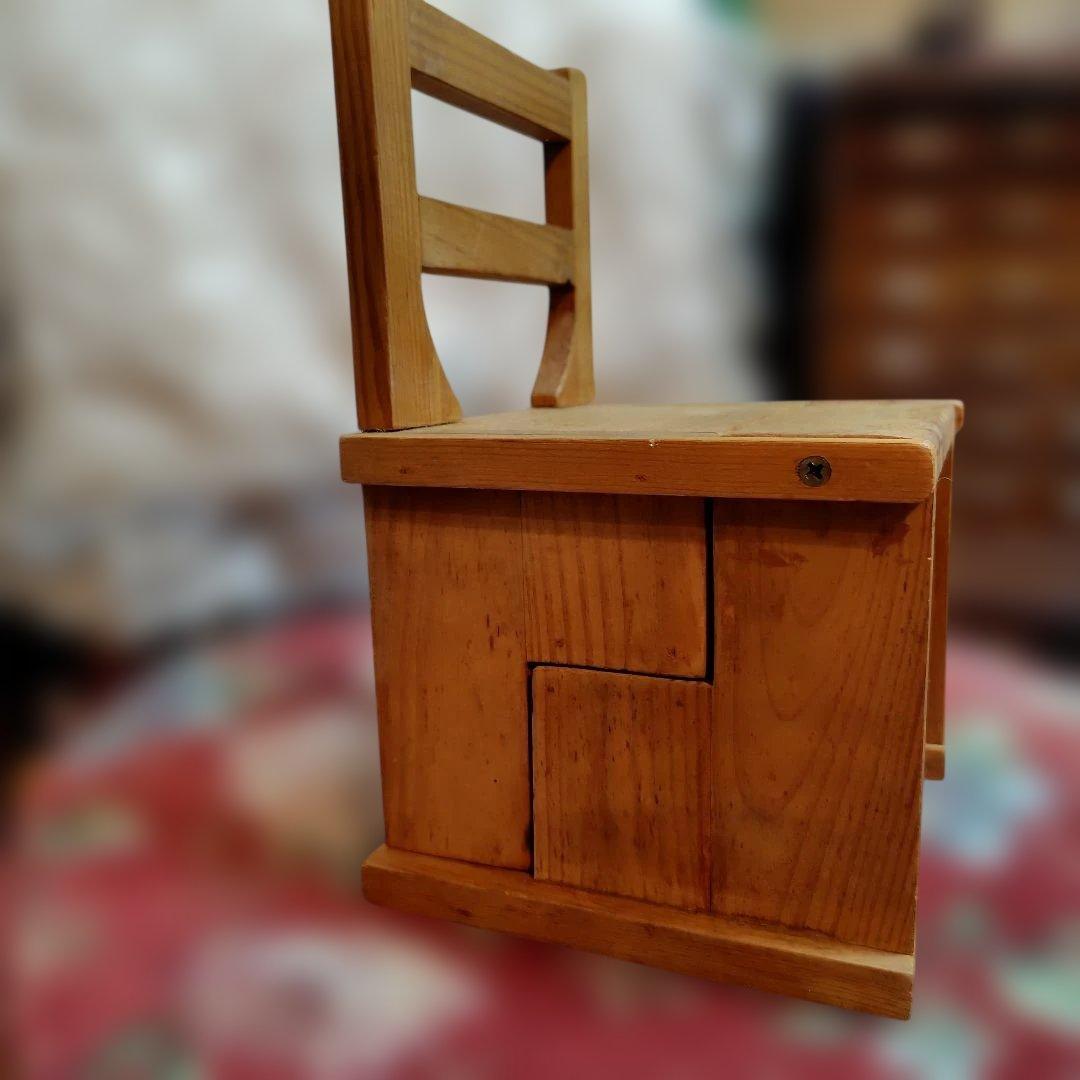 カントリー雑貨テディベア６体　＆　テンダーハート階段スタイル折り畳みチェアセット