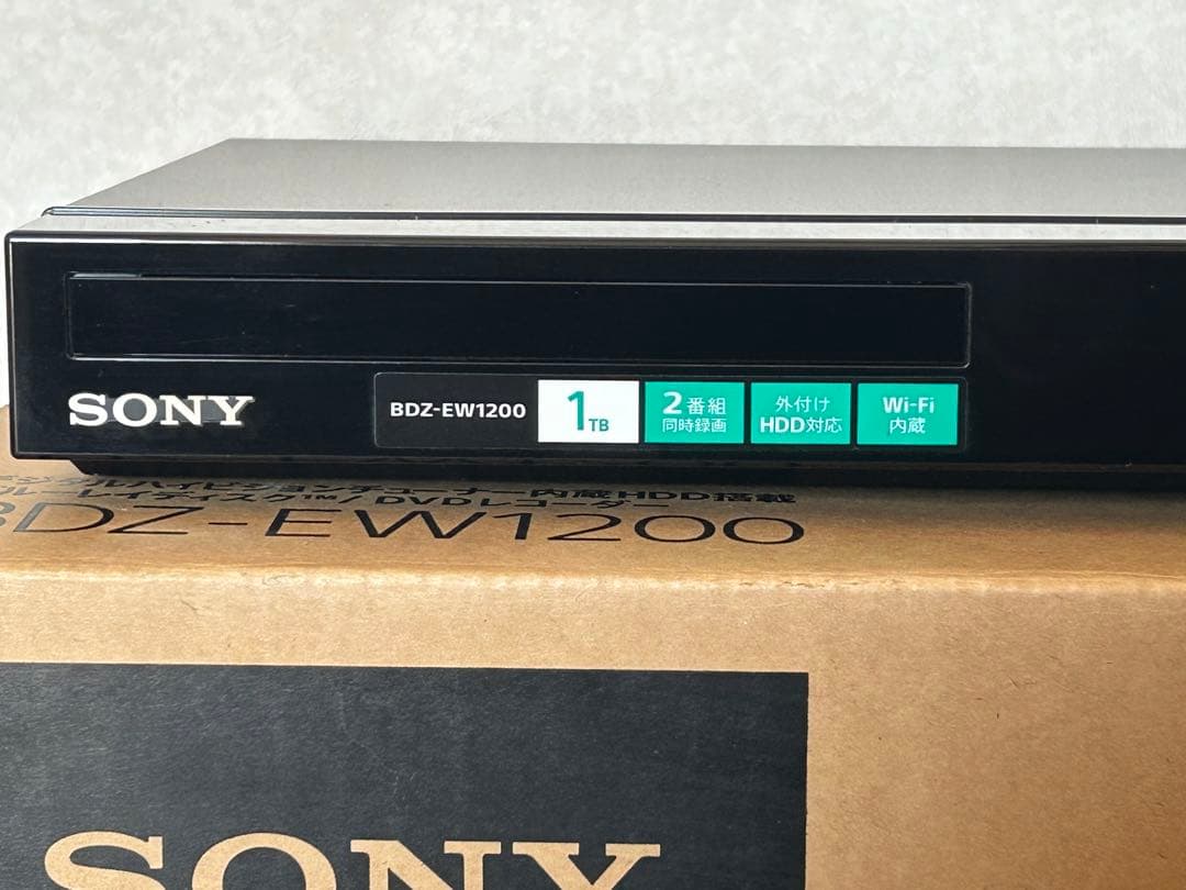 Sony BDZ-EW1200 1TB ブルーレイ／DVD レコーダー