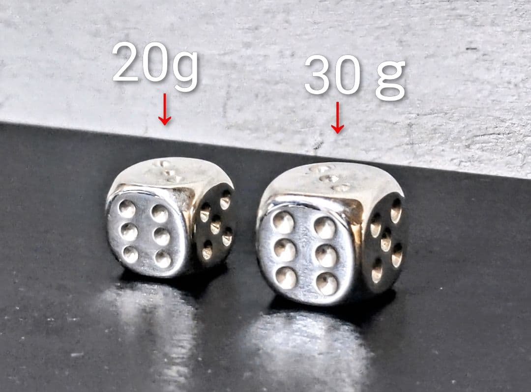 シルバーサイコロアクセサリー