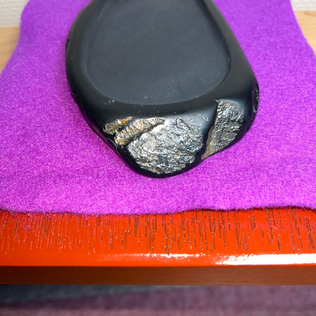 ⭕️鳳来寺硯　希少　金鳳石　清林堂　足木勇　未使用に近い　天成硯　女性好み作品