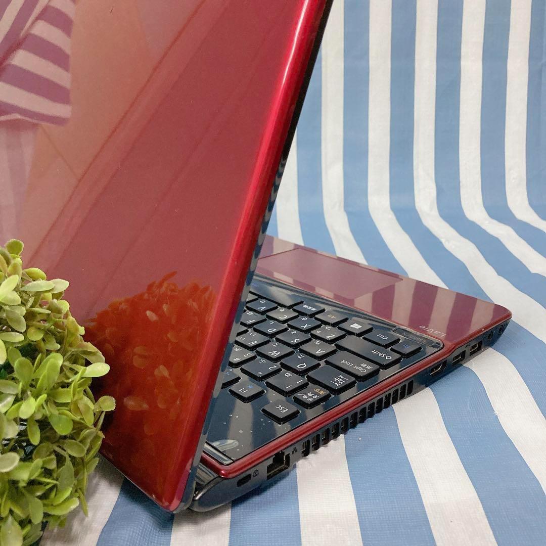 ✨美品✨クールな赤 NEC ノートパソコン キーボードカバー 保護シート あり☆