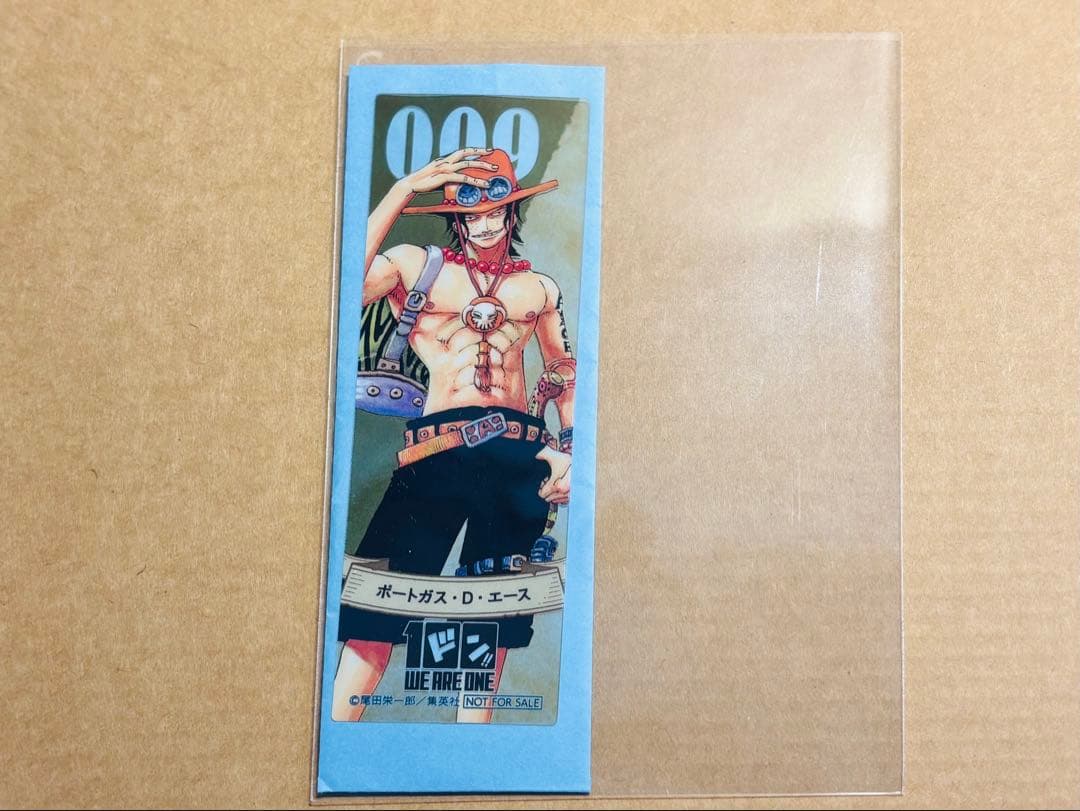 ワンピース　100巻おめでとう！フェア　クリアしおり　エース