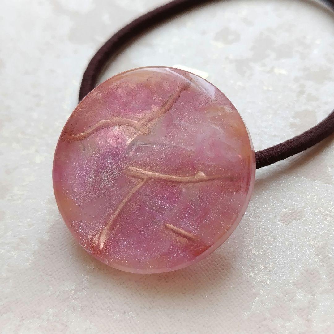 芸術の秋 ラウンドレジンヘアゴム