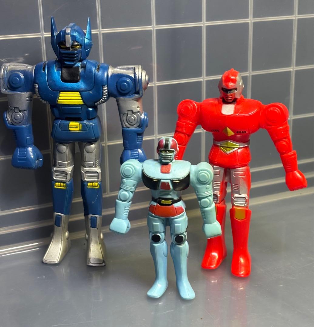 ソフビ　ポピー◆闘士ゴーディアン 3体セット◆タツノコプロ◆中古