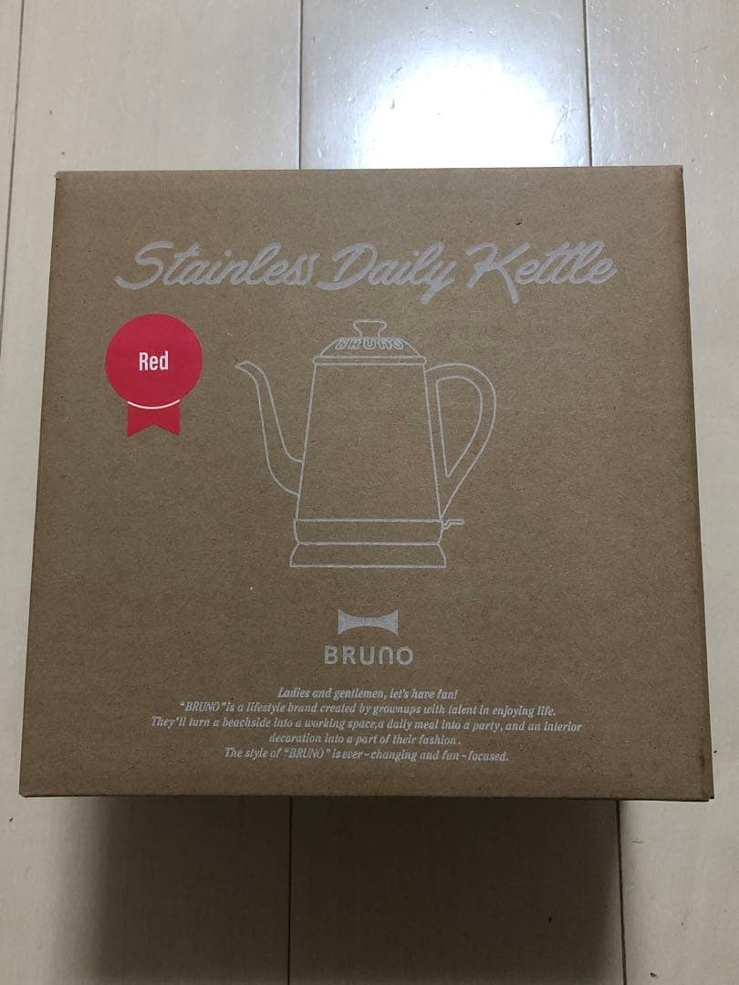 BRUNO ブルーノ ステンレスデイリーケトル　電気ケトル　ケトル　赤　②