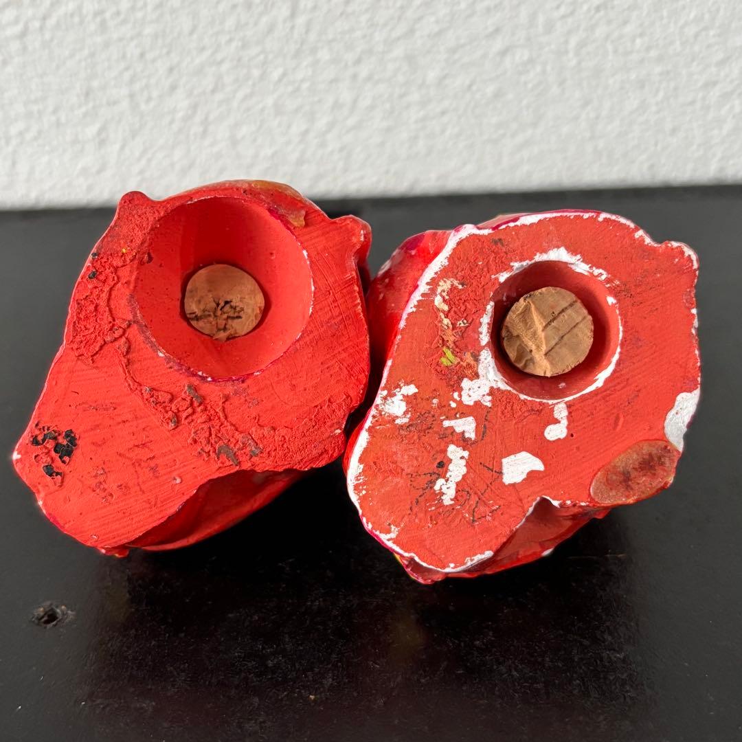 ヴィンテージ　1950s 日本製　陶器　レッドサタン　デビル　ソルト&ペッパー