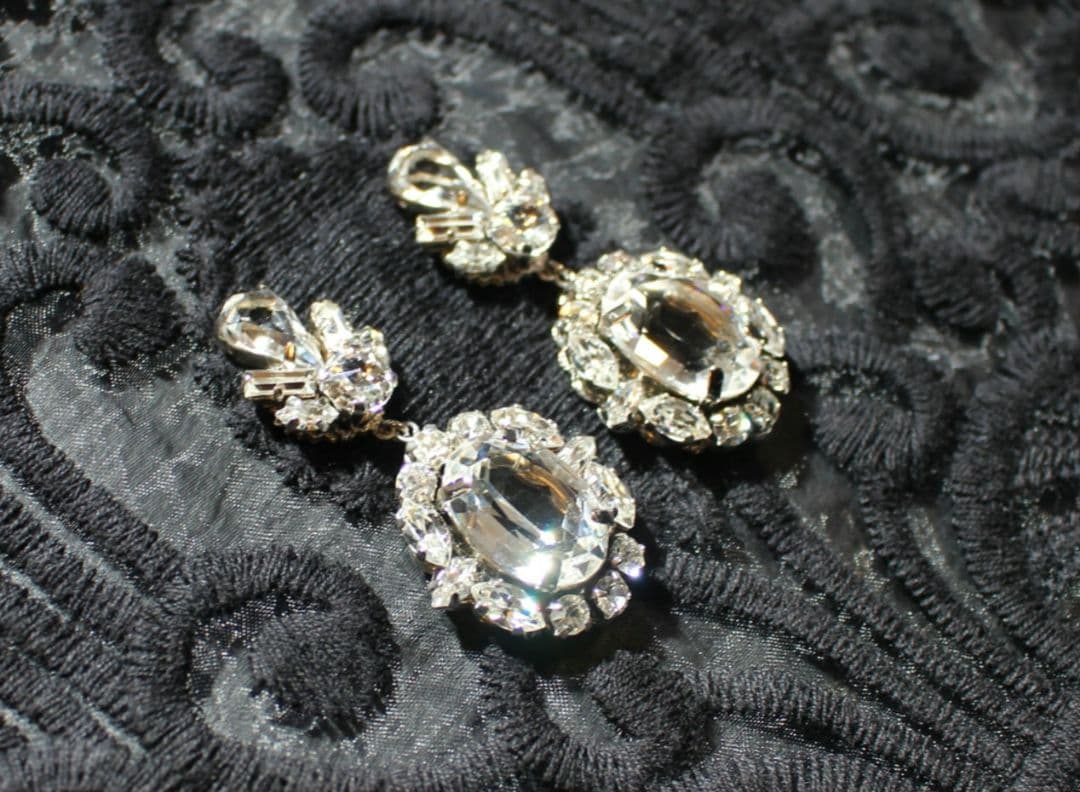 ヴィンテージスワロフスキー キラキラ ウエディング ブライダル アクセサリー