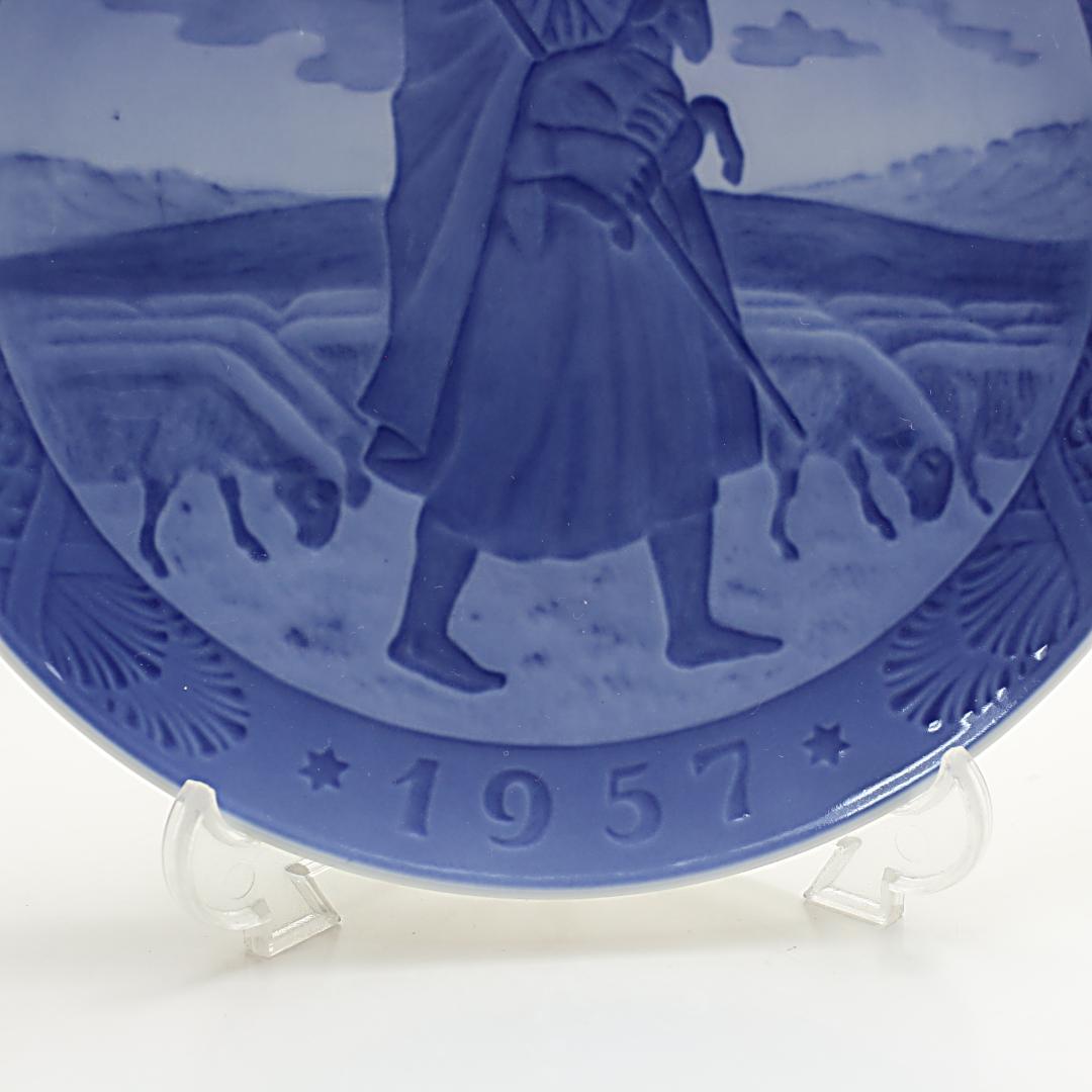 1957年 「羊と羊飼い」 イヤープレート ロイヤルコペンハーゲン