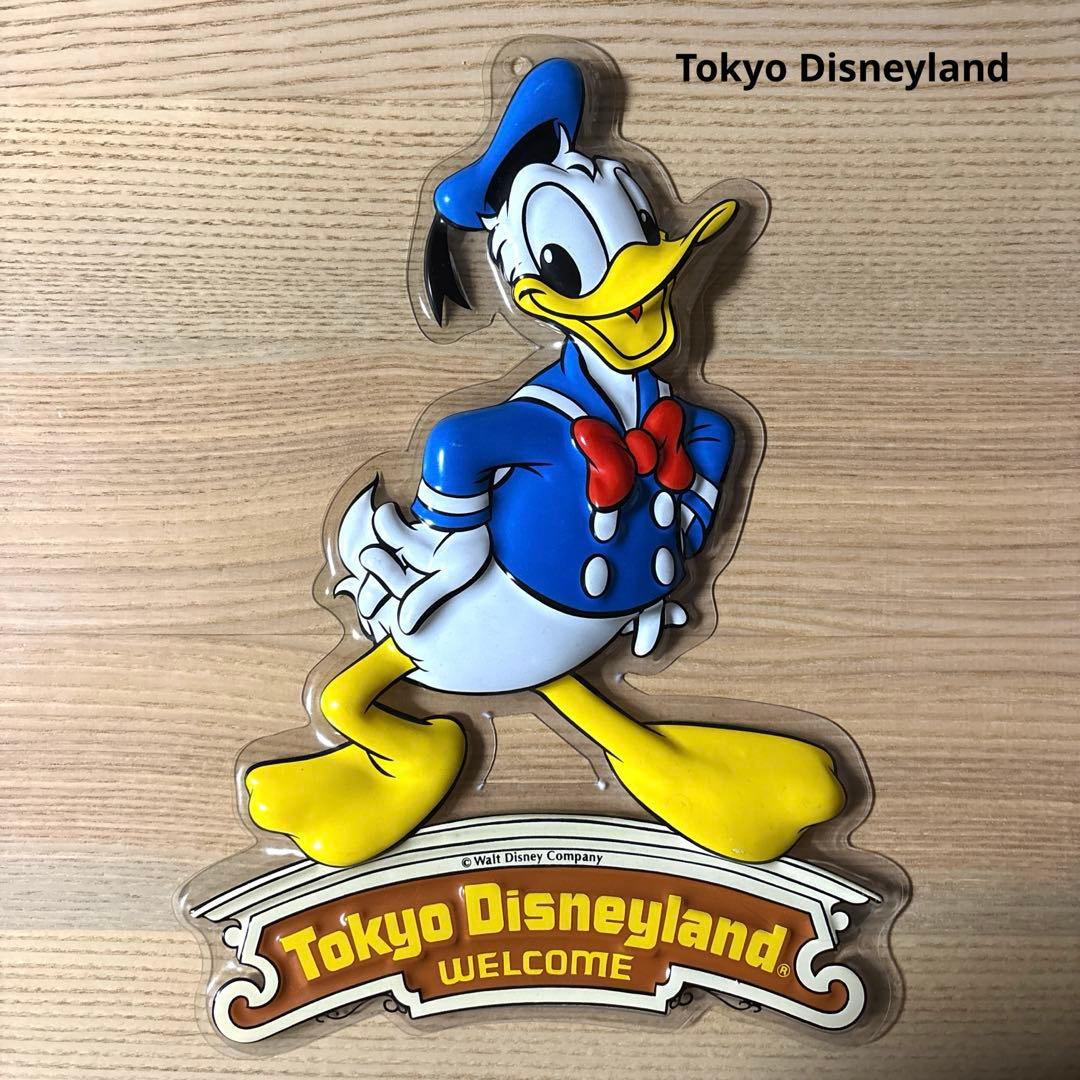 希少 Tokyo Disneyland ドナルドダッグ ウェルカムボード