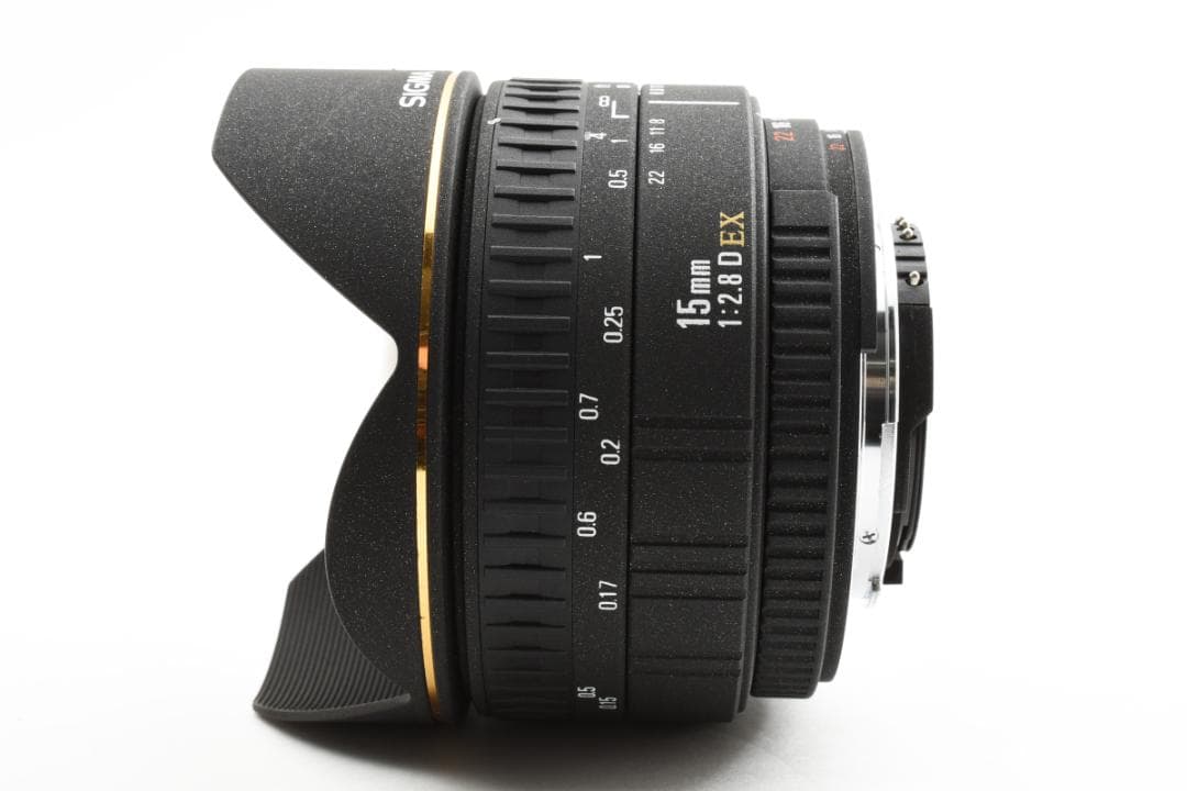 【美品】sigma fisheye 15mm f/2.8 d ex nikon用