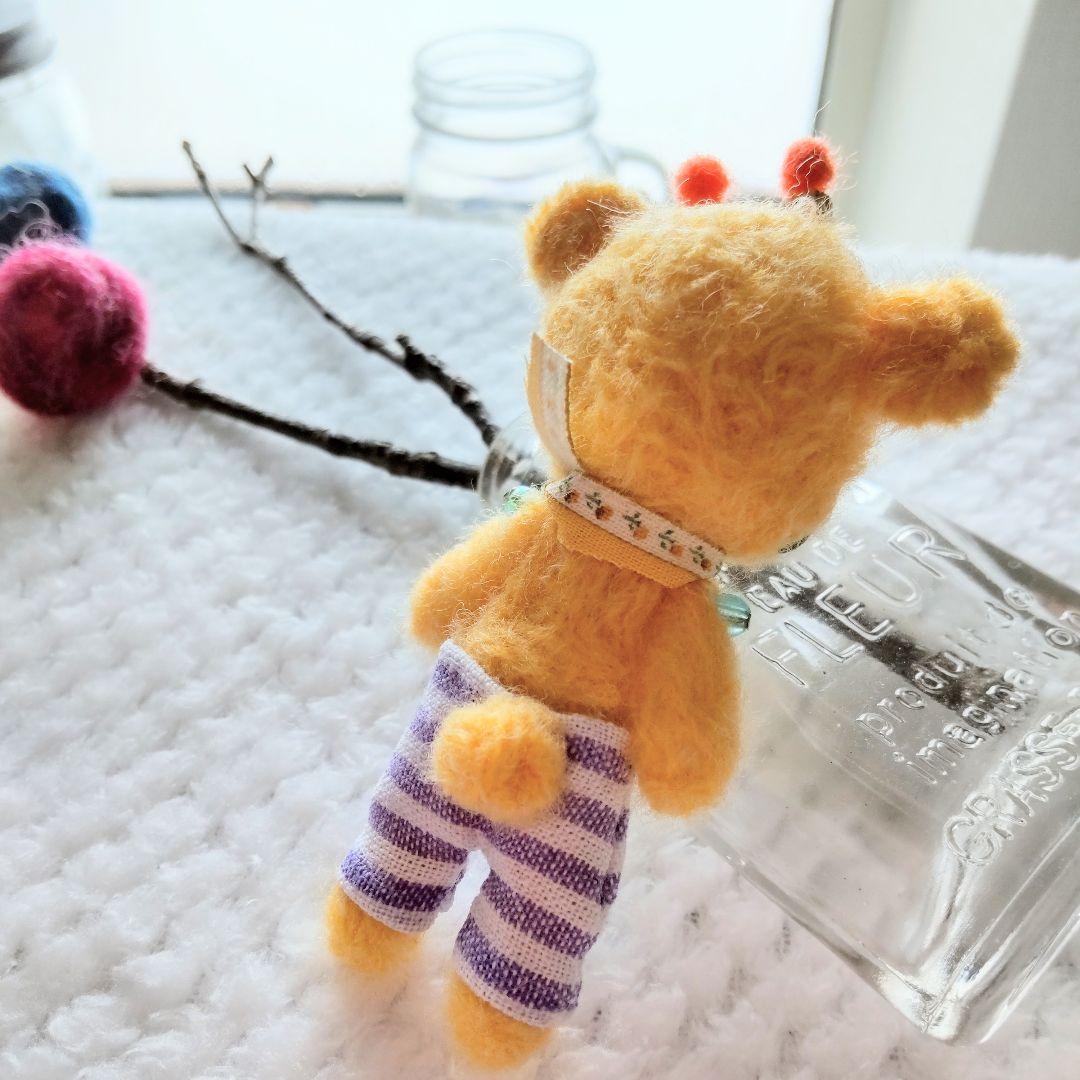 王様になりたいくまさん✼羊毛フェルト