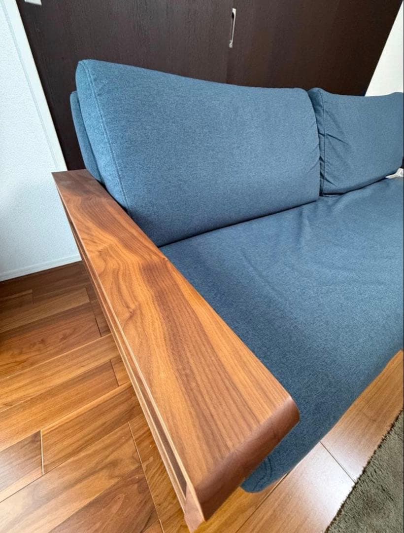 ニコール 3Pソファ 3人掛け ウォールナット