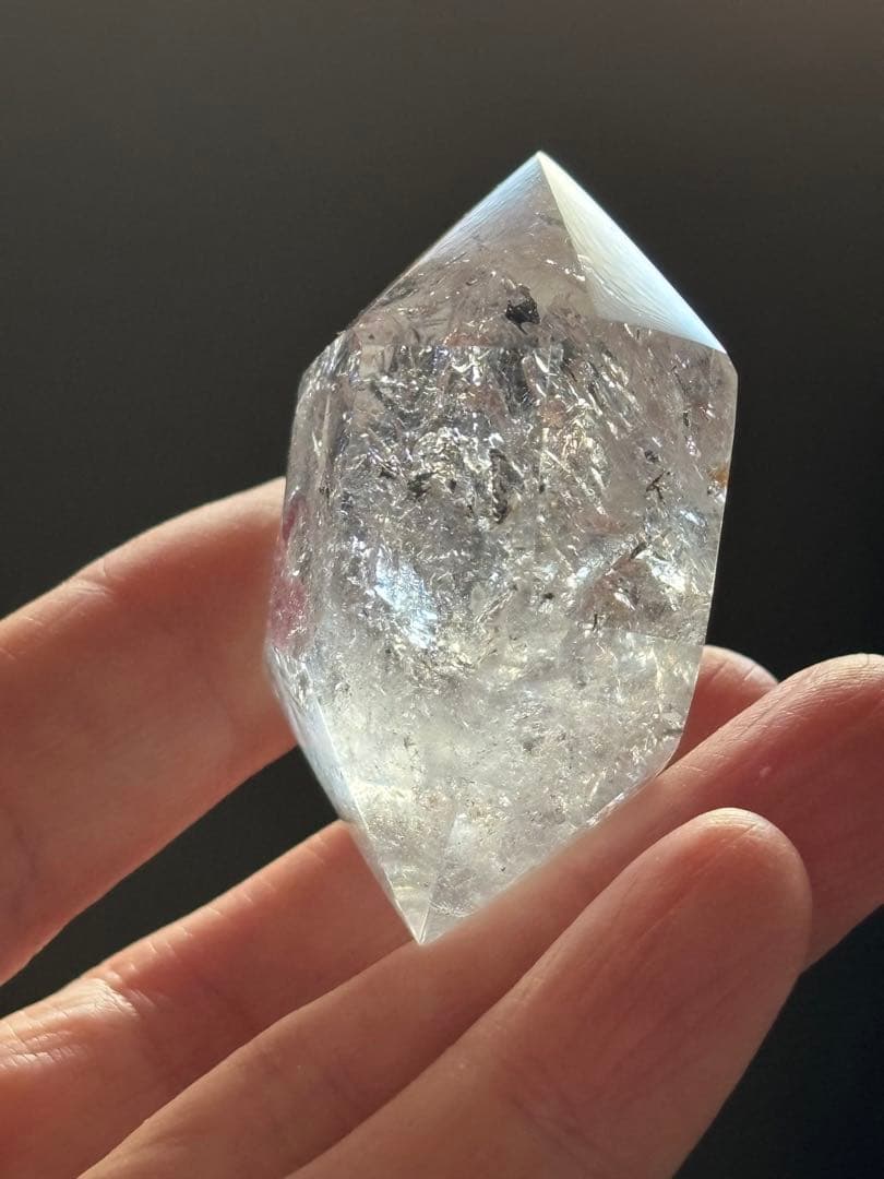 水入り水晶　行動範囲広い　エンハイドロ　透明度高い　65g 天然石