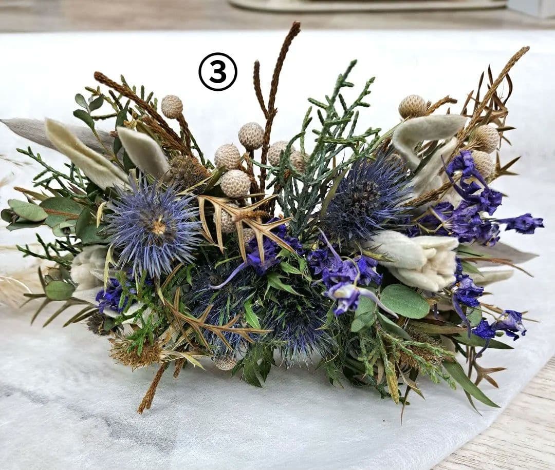 Kzmページ★オーダー ミニスワッグ ドライフラワーディスプレイ