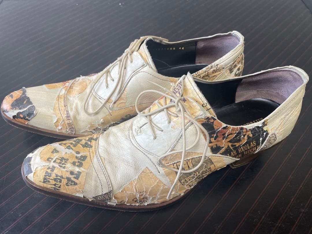 alfredo BANNISTER アートプリント レースアップシューズ