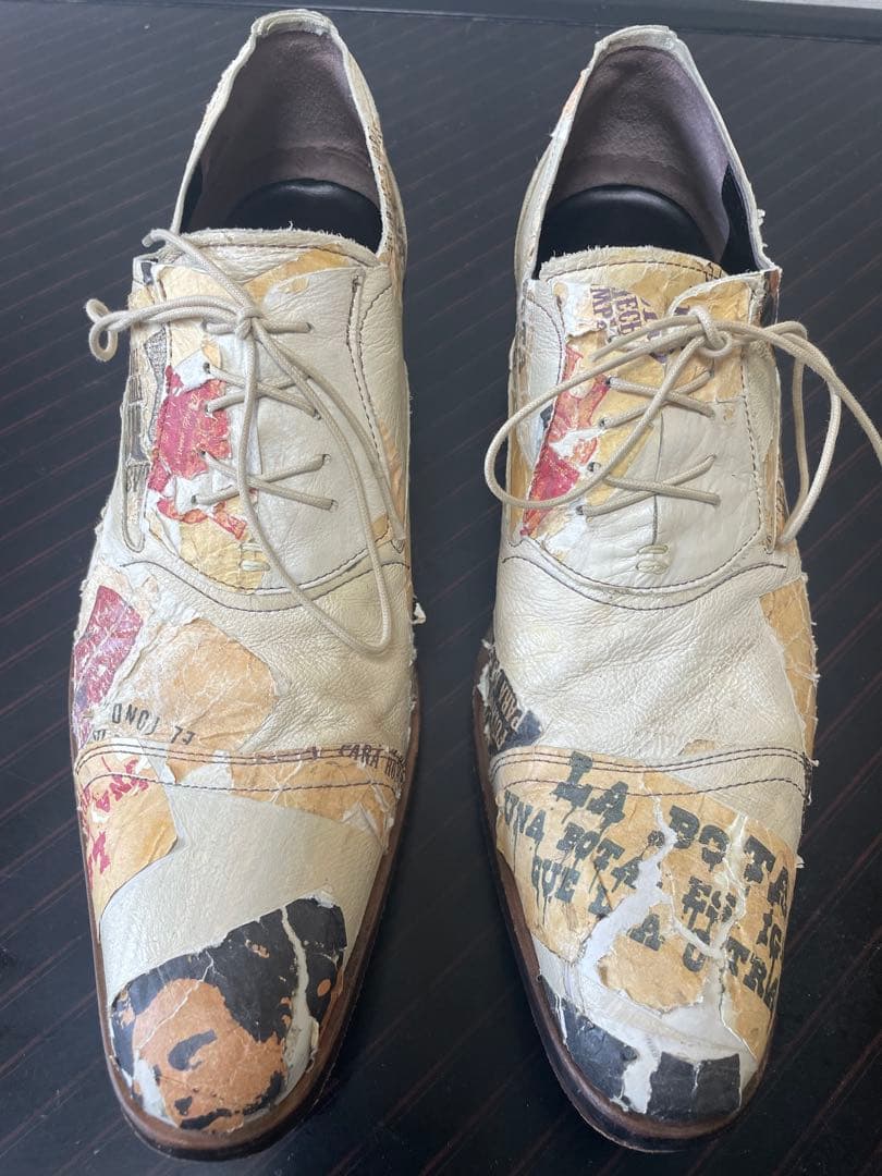 alfredo BANNISTER アートプリント レースアップシューズ