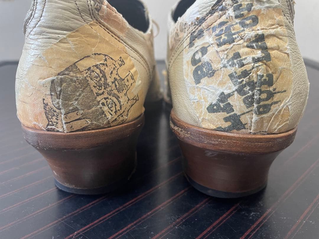 alfredo BANNISTER アートプリント レースアップシューズ