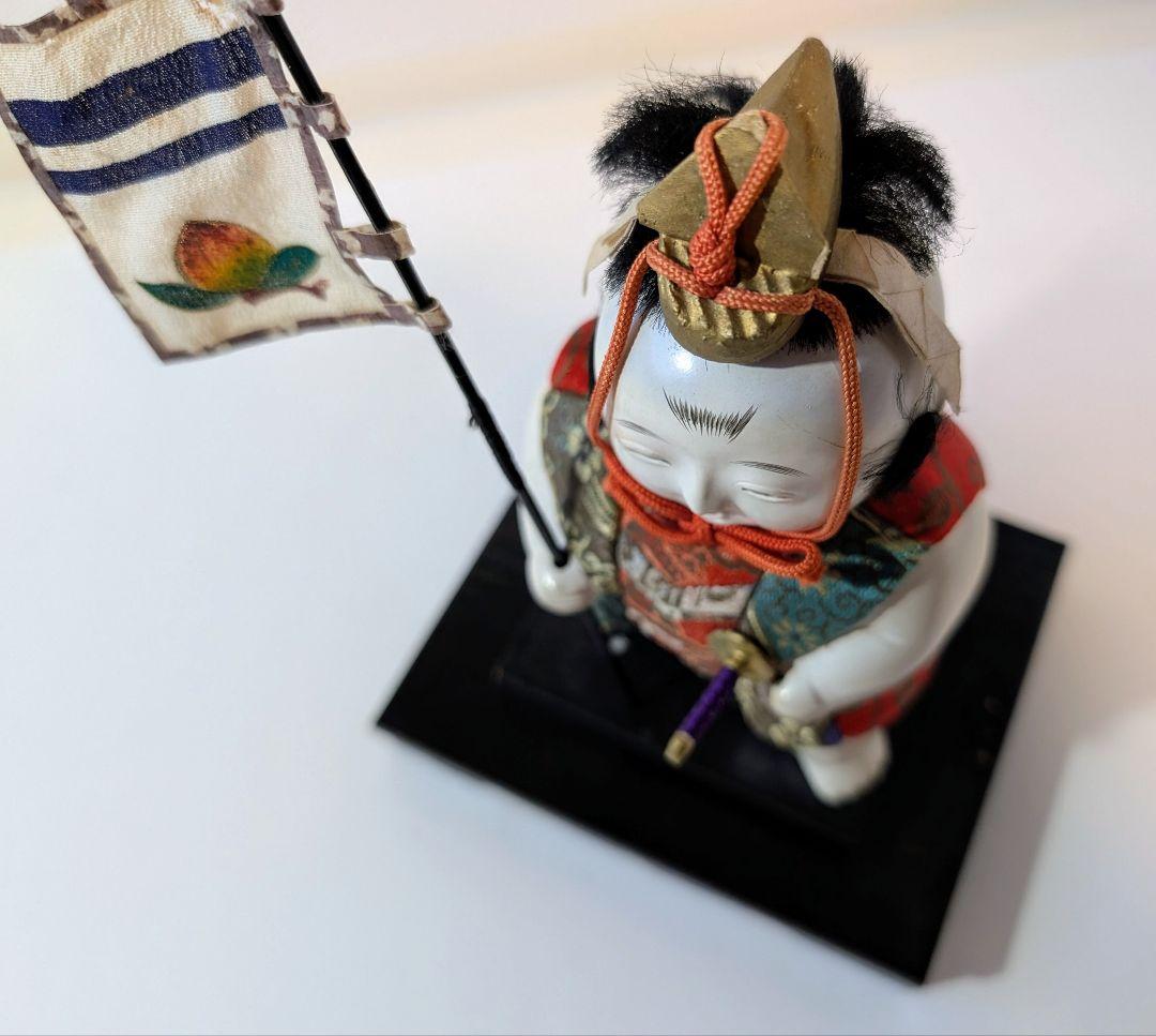 〈ビンテージ 桃太郎 御所人形 木目込人形〉