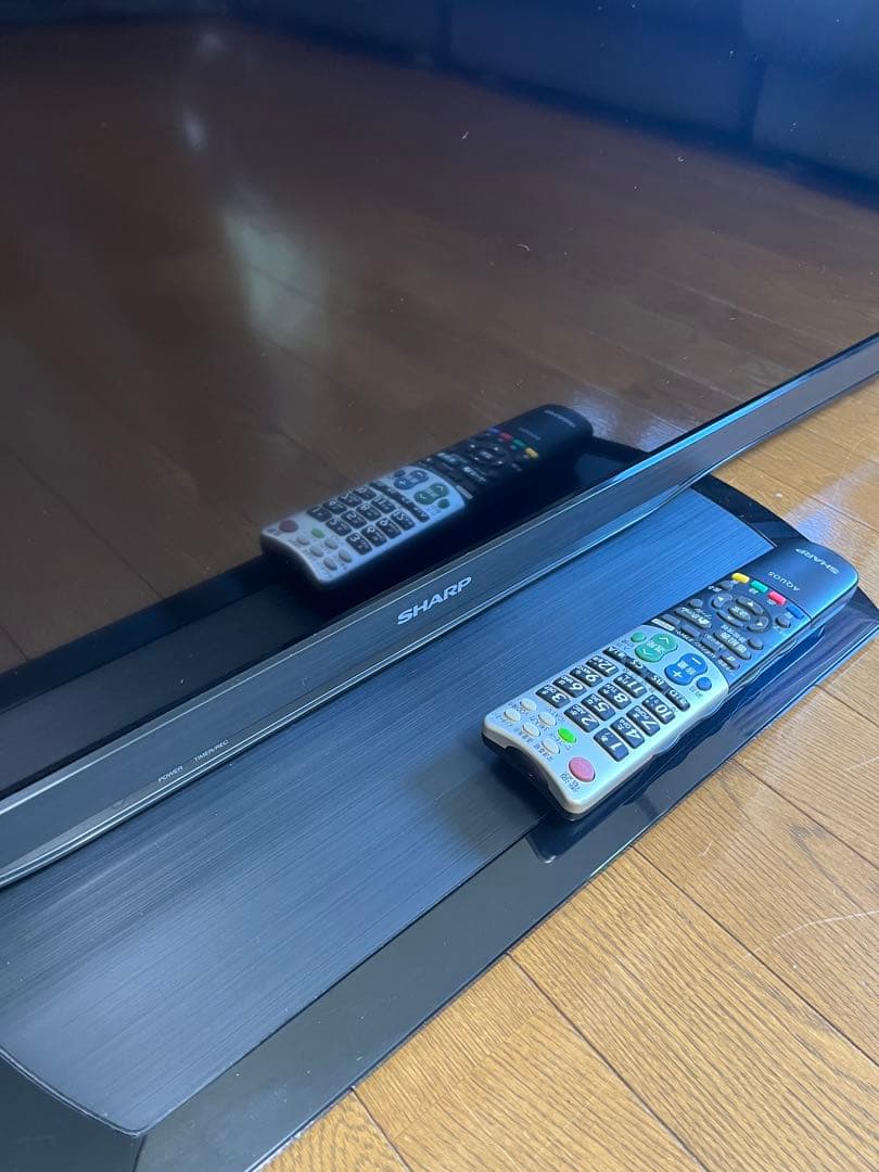 SHARP AQUOS テレビ本体 リモコン付き 52V
