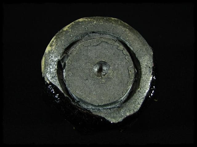 石井隆寛 黒釉 ぐい呑 師 隠崎隆一 茶道具 酒器 c652