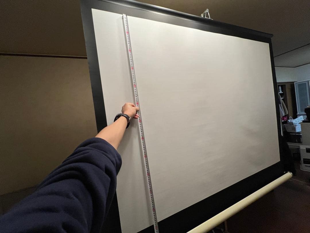 プロジェクタースクリーン 縦(約)122cm、横(約)162cm、■80インチ