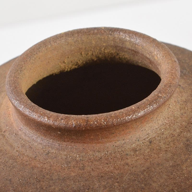 茶道具　備前焼　山本雄一造　茶入　共箱　V　6429