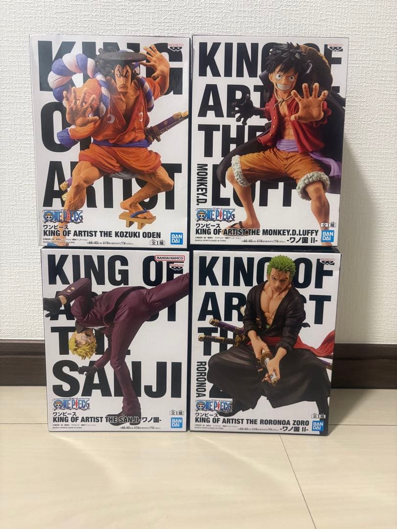 ワンピース　フィギュ　4体セット　ルフィ　サンジ　ゾロ