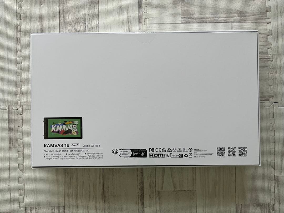 HUION 液タブ Kamvas 16（Gen 3） ブラック【付属品完備】