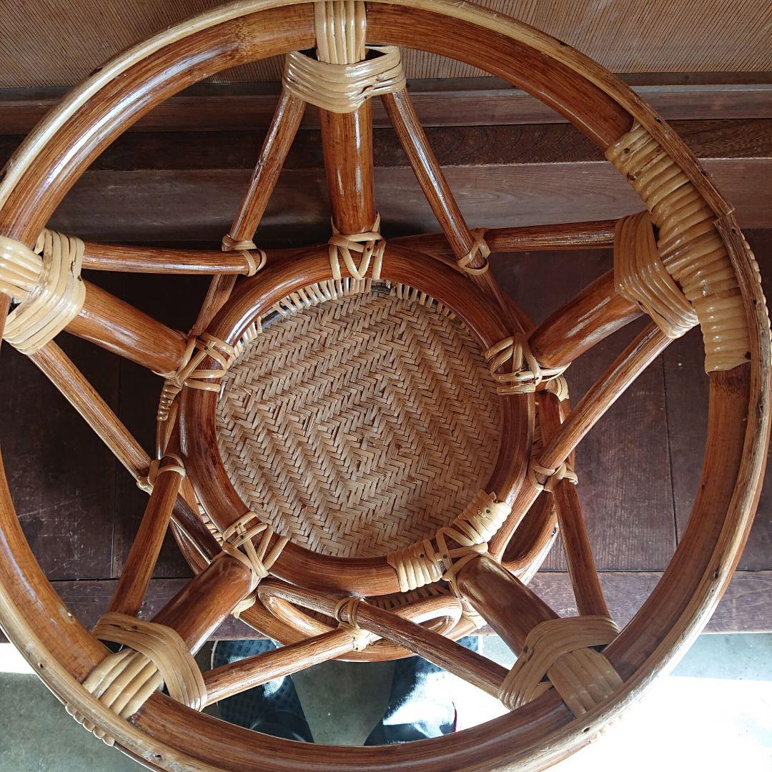 ヴィンテージ竹細工椅子