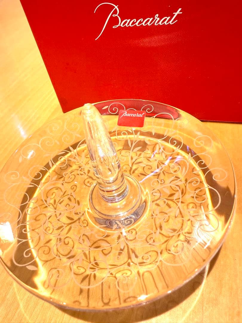 Baccarat ローハン　ジュエリートレイ ヴィンテージ希少美品！